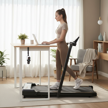 Formill FT51 2 in 1 Treadmill,Max Speed 1-10km/h Electric Treadmill,Installation Free,Treadmill Running Jogging Machine for Home